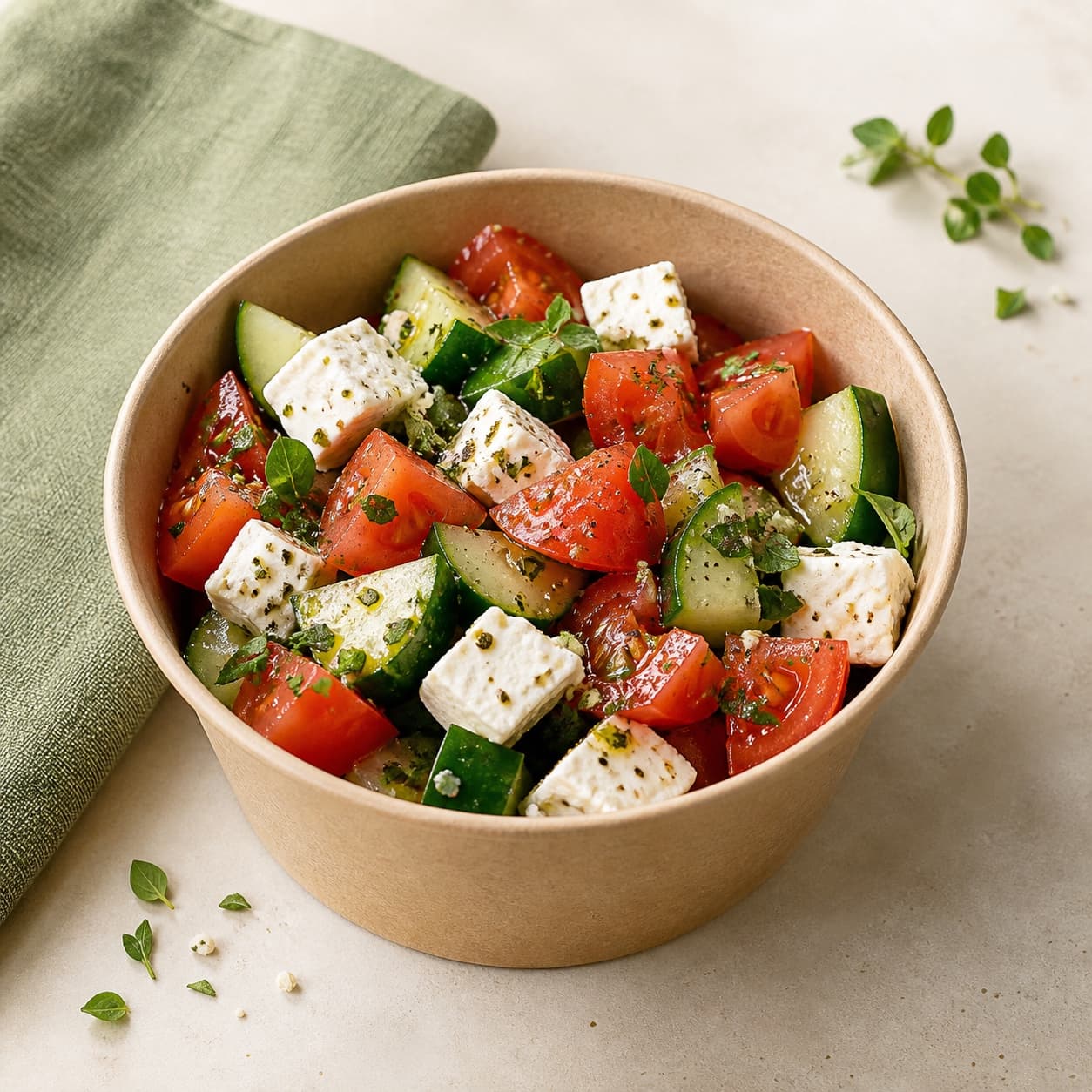 Tomate, concombre & feta - entrée FRESOA