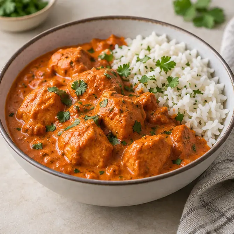 Poulet tikka masala, riz - plat FRESOA